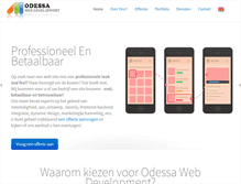 Tablet Screenshot of odessa-webdevelopment.nl